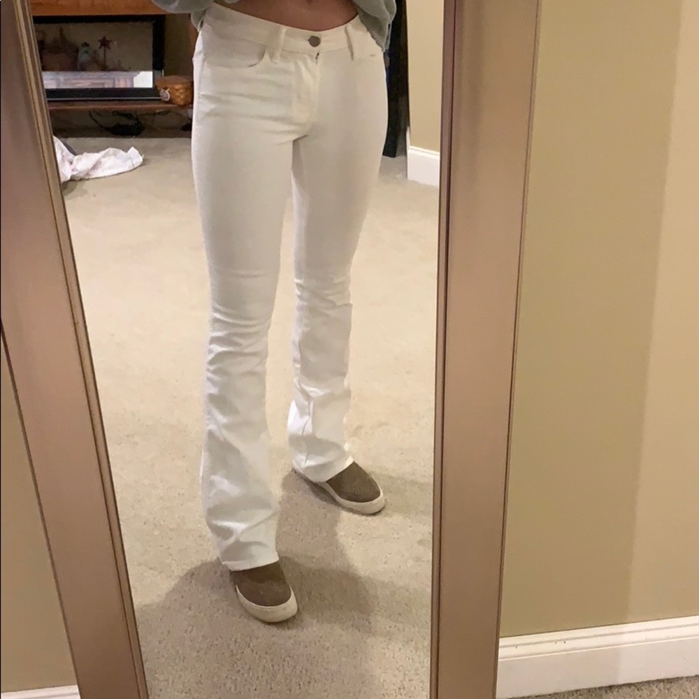 Old Navy White Flares